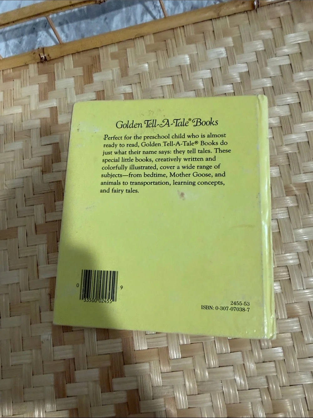 Vintage Walt Disney Snow White and the Seven Dwarfs Kids Story Book - Yellow